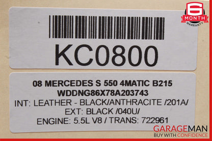 07-13 Mercedes W221 S500 4MATIC Rear Right Window Regulator Motor OEM