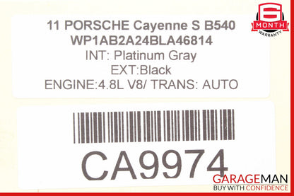 11-14 Porsche Cayenne 958 Power Brake Booster Master Cylinder Reservoir Assembly