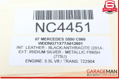 07-09 Mercedes W221 S550 S63 AMG Ashtray Ash Tray Compartment Tray Lighter OEM