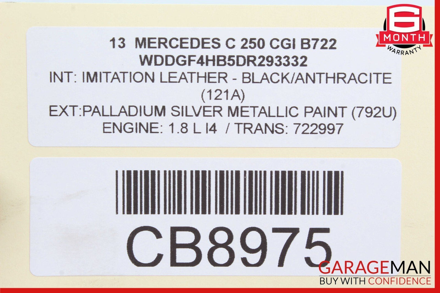 08-15 Mercedes W204 C250 C350 Rear Right / Left Lower Control Thrust Arm OEM