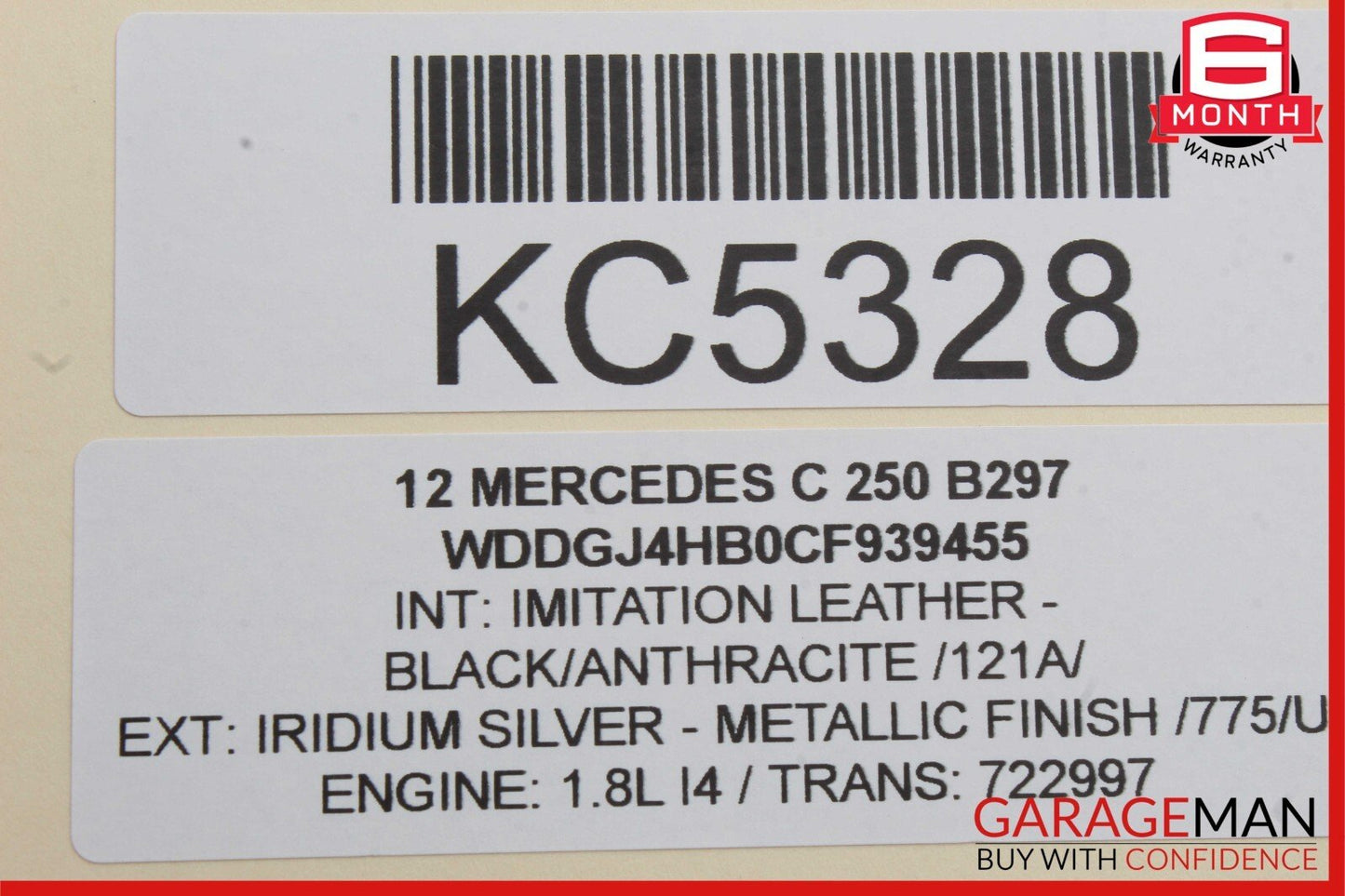 12-14 Mercedes W204 C250 C350 Front Right Side Seat Belt Retractor Black OEM