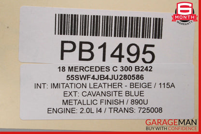 15-20 Mercedes W205 C300 C300e Sedan HVAC Heater Blower Housing Box Assembly OEM