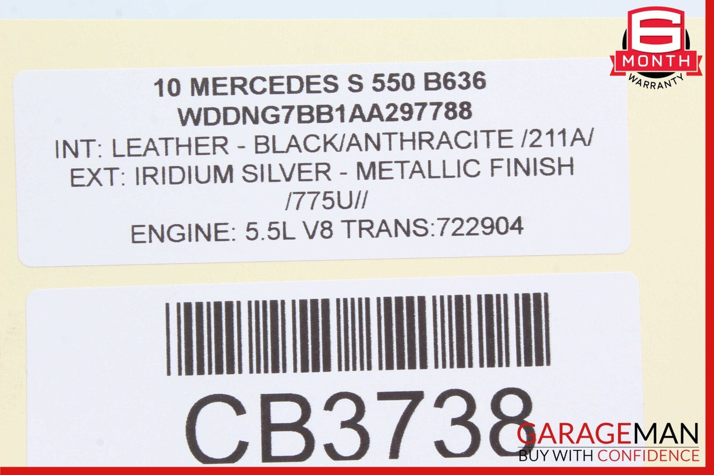 10-13 Mercedes W221 S550 Left Side Power Steering Rack & Pinion Control Arm RWD