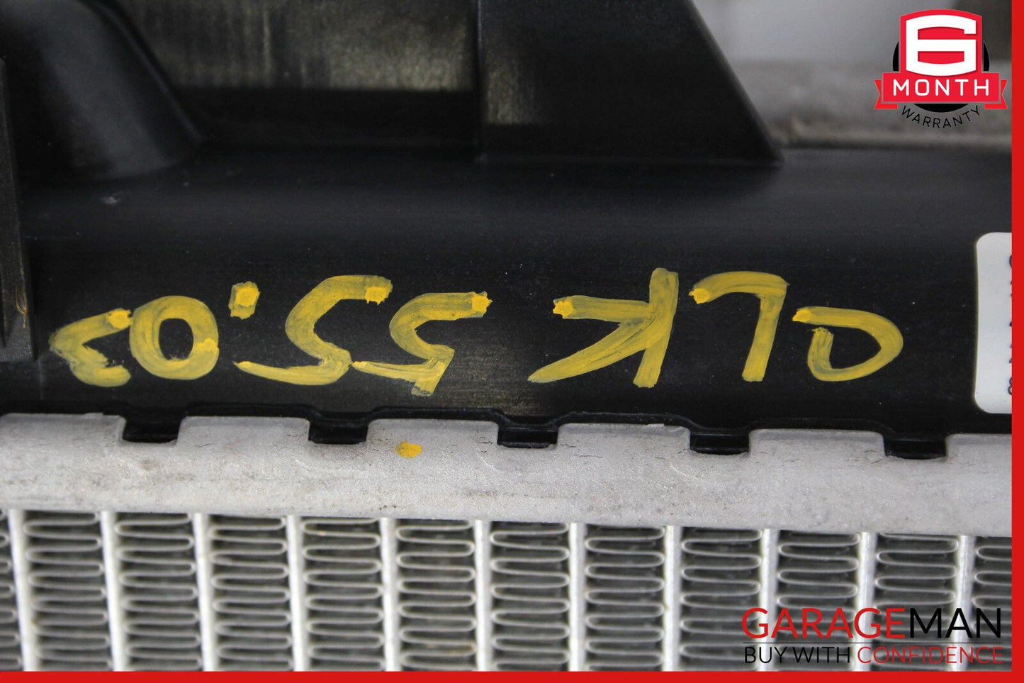 01-05 Mercedes W209 CLK55 Engine Cooling Radiator AC A/C Condenser OEM