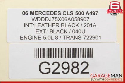 06-11 Mercedes W211 E63 AMG CLS500 CLS550 Rear Overhead Dome Light Reading Map