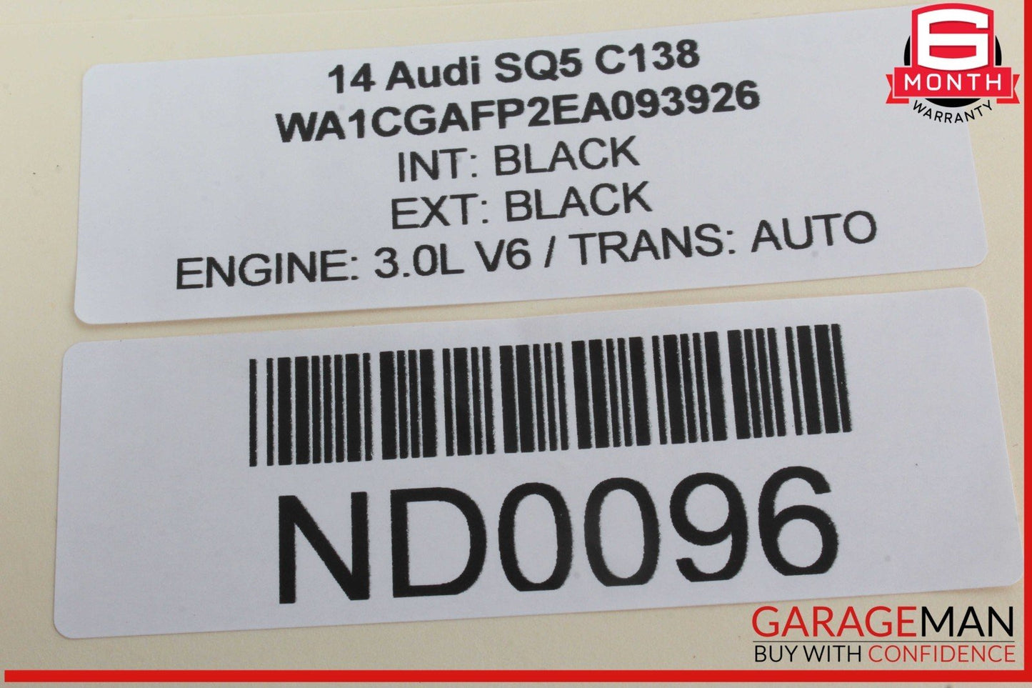14-17 Audi SQ5 Front Right Passenger Side Window Regulator Motor 8K0959802B OEM