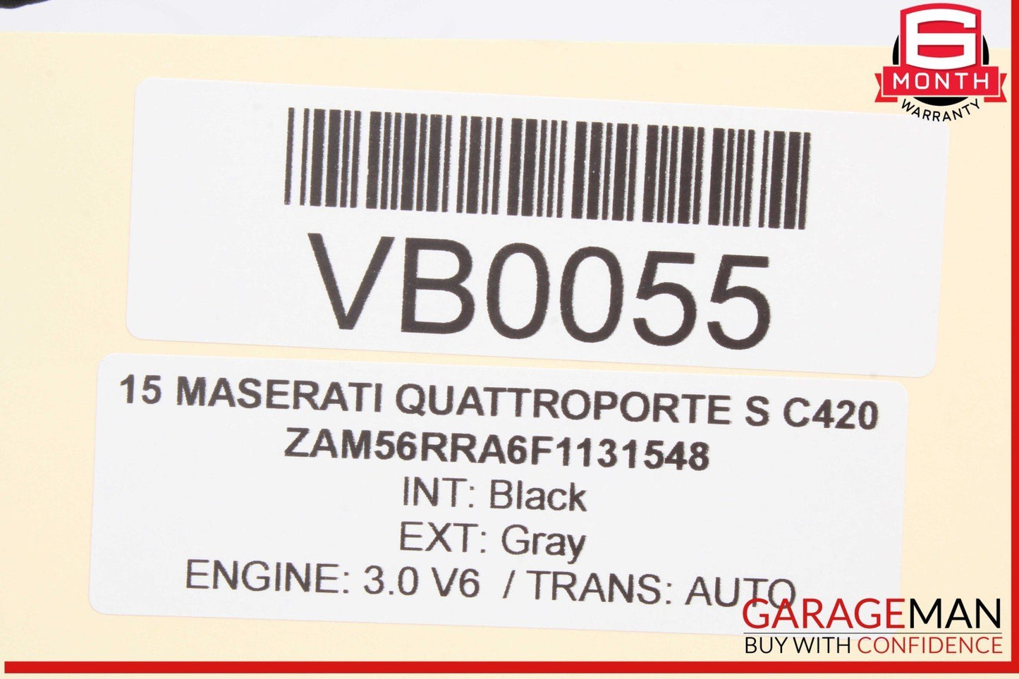 14-17 Maserati Quattroporte S Rear Left or Right Side Seat Belt Beige OEM