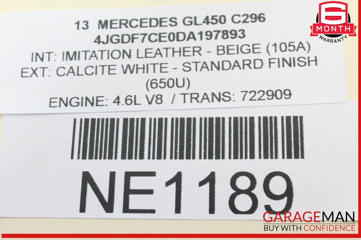 13-16 Mercedes X166 GL450 GL550 Panoramic Sunroof Glass Motor 1669069600 OEM