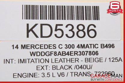 12-14 Mercedes W204 C300 C250 Rear Right Side Exterior Door Handle OEM