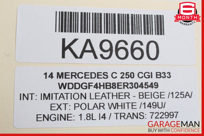 12-14 Mercedes W204 C250 C63 AMG Rear SAM Module Fuse Relay Box Assembly OEM