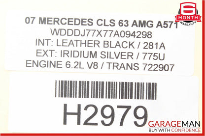 06-11 Mercedes CLS63 AMG GL450 R550 TPMS Tire Pressure Control Controller OEM