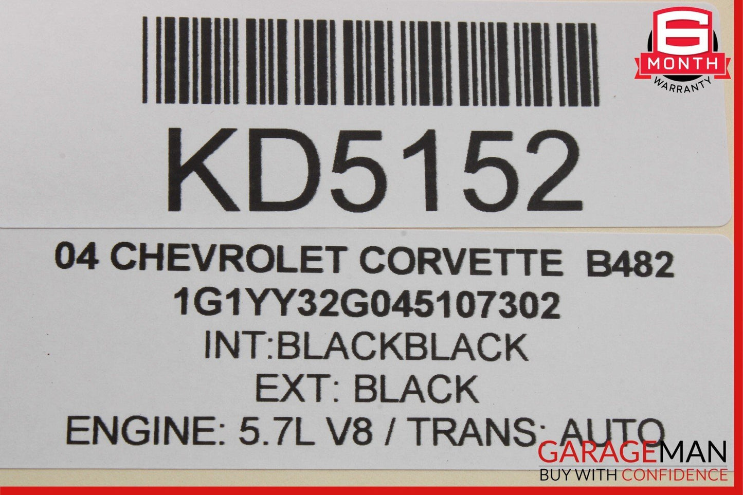 01-04 Chevy Corvette C5 Left Driver Side Exhaust Manifold Header Assembly OEM