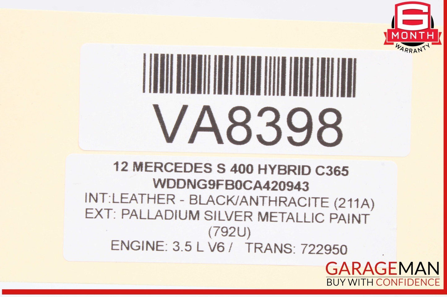 07-13 Mercedes W221 S400 Front Left Driver Side Under Seat Control Module OEM