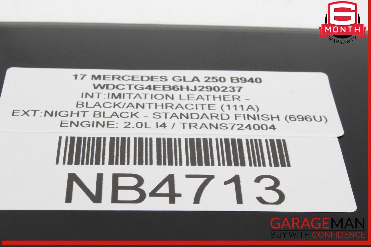 15-20 Mercedes X156 GLA250 GLA45 AMG Rear Right Side Door Window Glass OEM