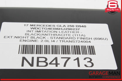 15-20 Mercedes X156 GLA250 GLA45 AMG Rear Right Side Door Window Glass OEM