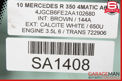 10-13 Mercedes W251 R350 Front Windshield Wind Shield Window Glass OEM