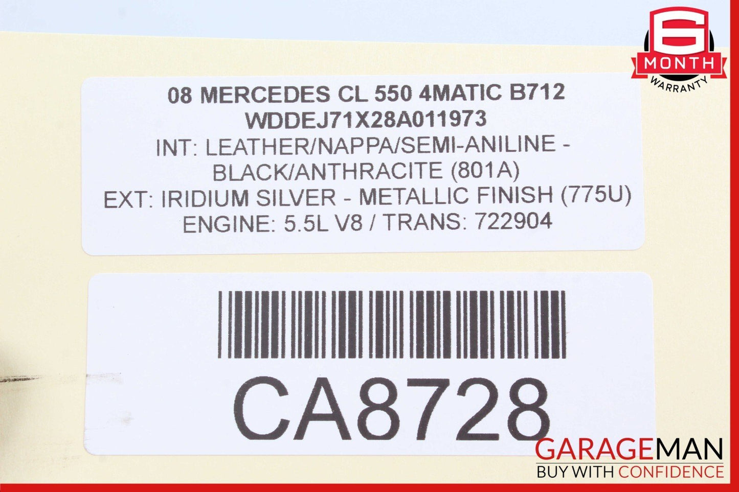 07-14 Mercedes W216 CL550 S550 Front Left Side Lower Control Arm 2213331705 OEM