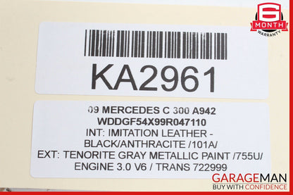 08-11 Mercedes W204 C300 C63 AMG Rear Right Side Door Lock Latch Actuator OEM