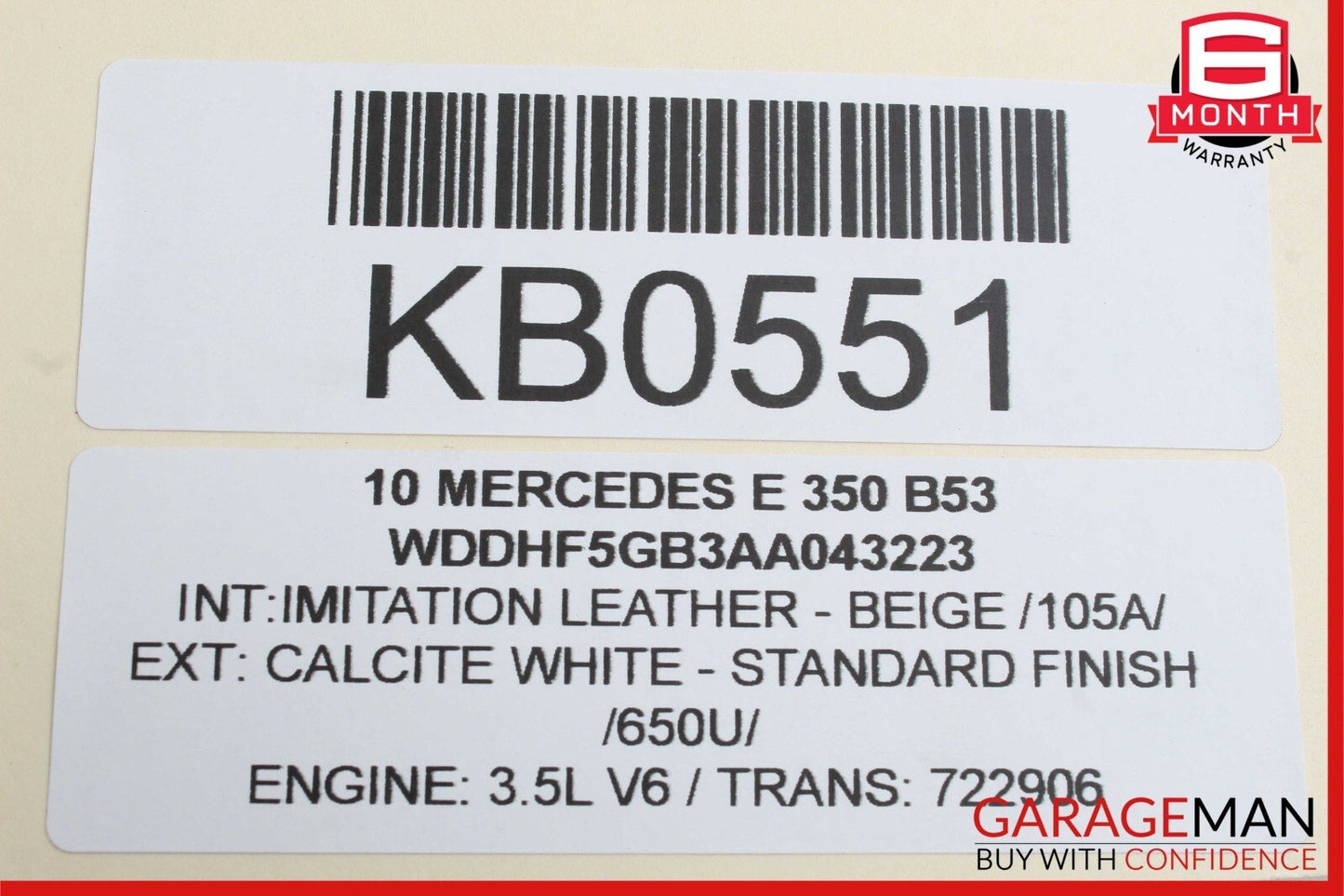 10-13 Mercedes W212 E350 Front Left Side Bumper Fog Light Lamp 2128200956 OEM
