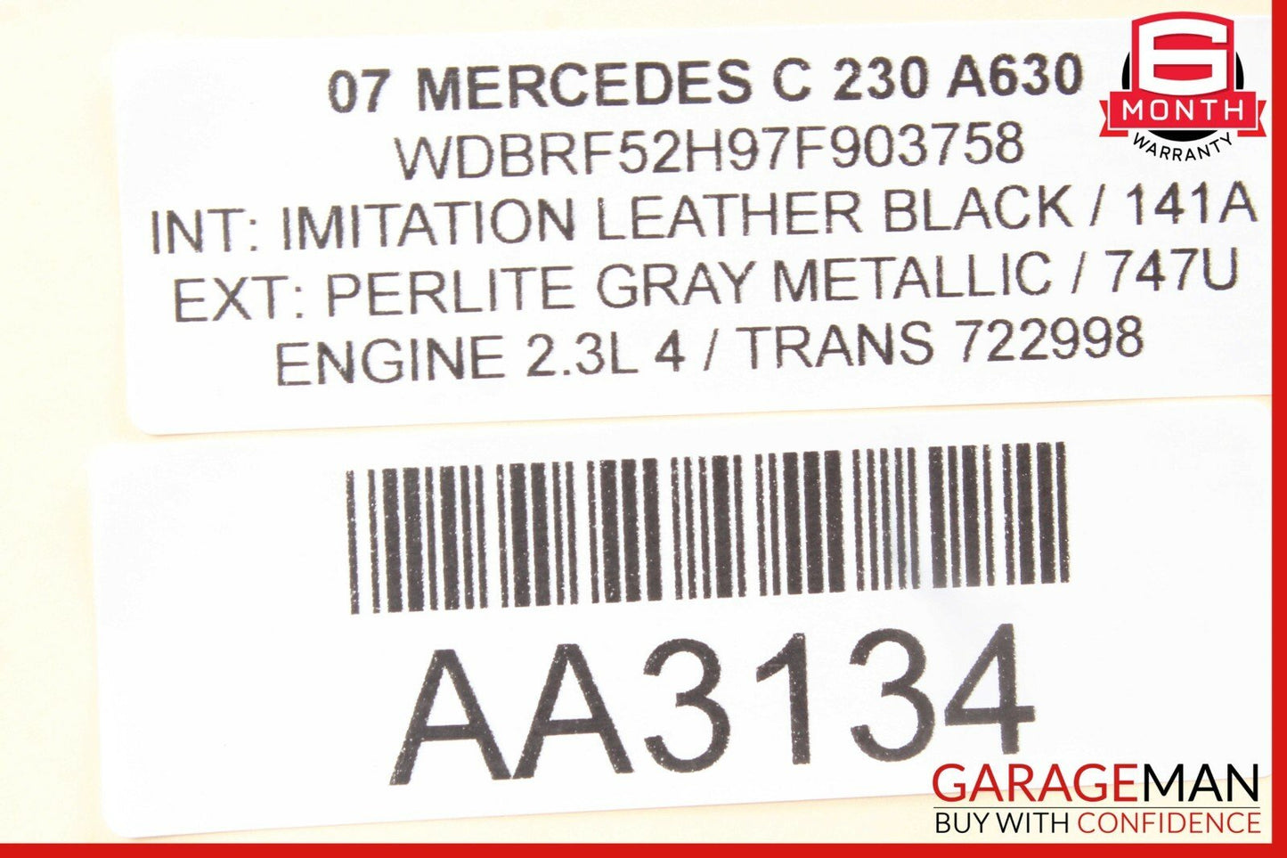 05-07 Mercedes W203 C230 C55 AMG Dash Hazard Light Switch Door Lock Control