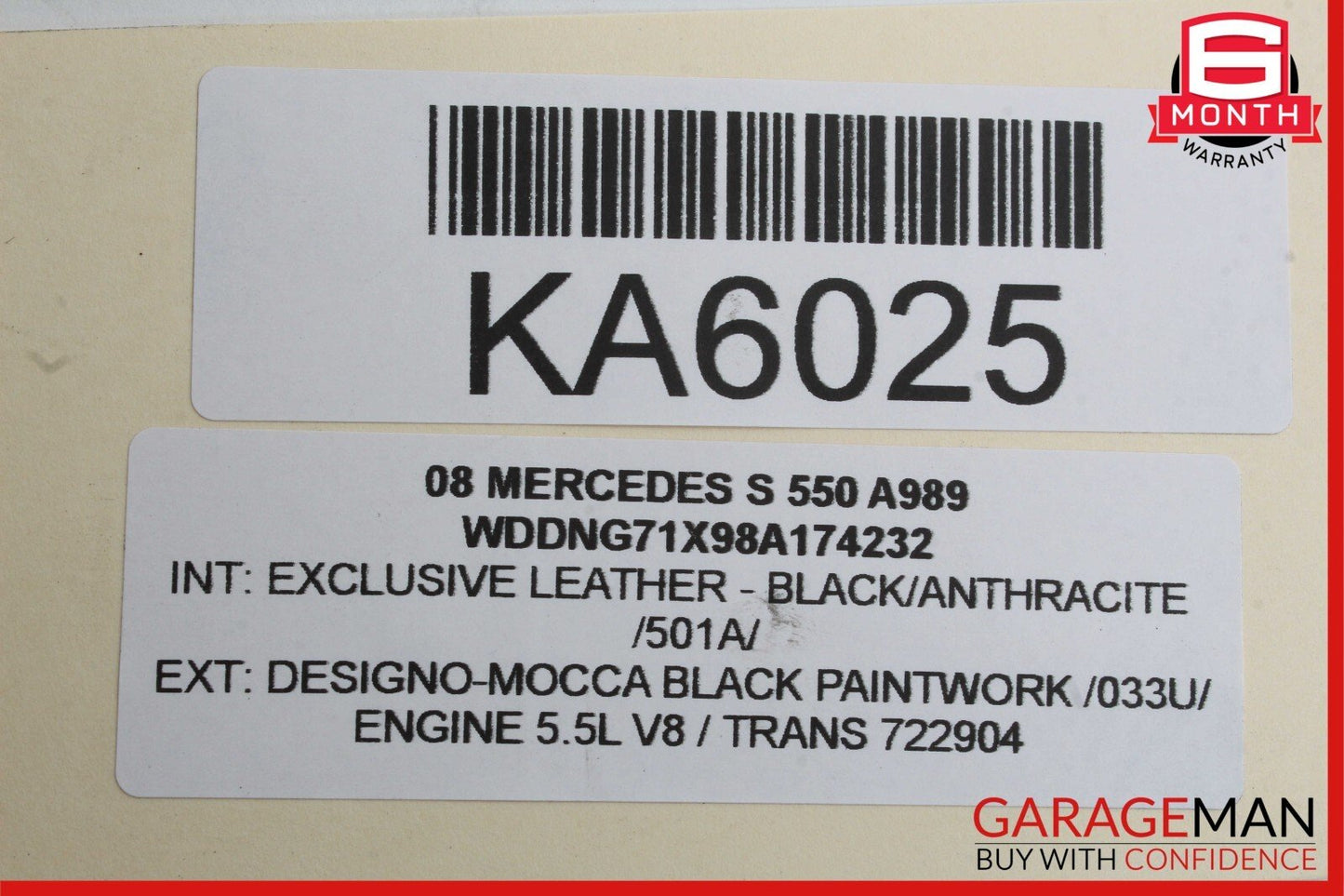 07-13 Mercedes W221 S550 S63 Rear Left Door Lock Latch Actuator Keyless Go OEM