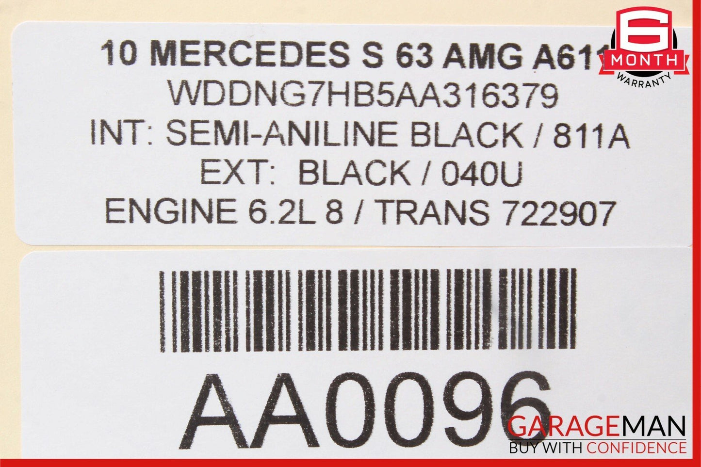 07-11 Mercedes W221 S550 S63 AMG Wind Shield Windshield Night Vision Camera