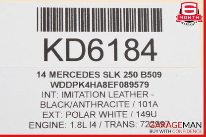 12-20 Mercedes R172 SLK250 SLC300 Convertible Left Top Main Drive Lift Cylinder