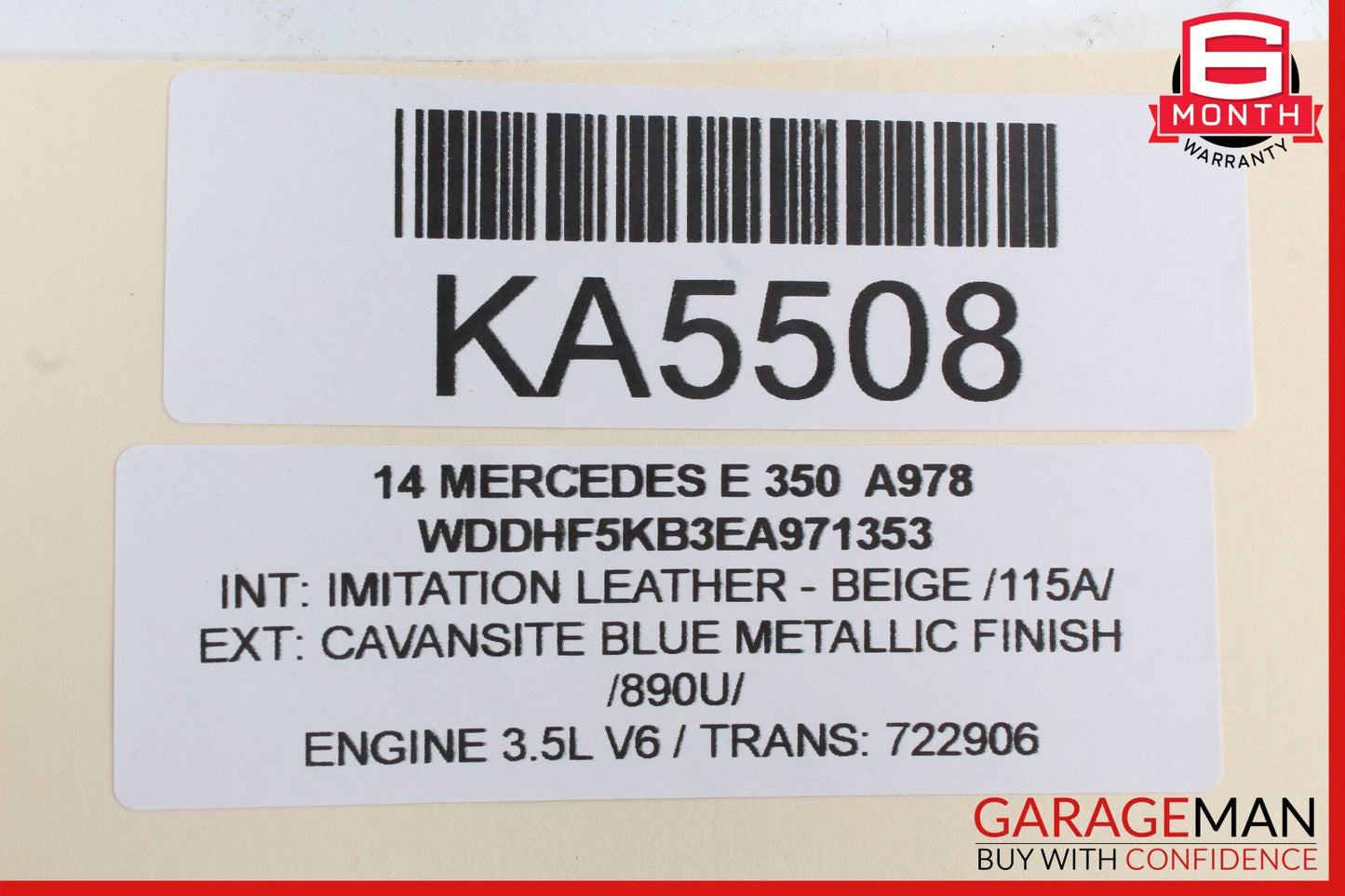 14-16 Mercedes W212 E350 E400 E250 Front Right Side Lower Control Arm OEM