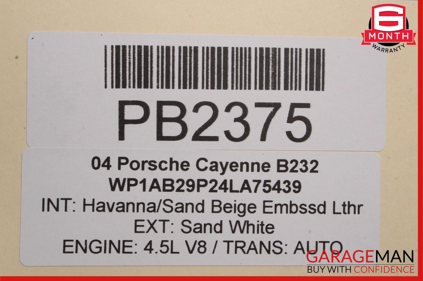 03-06 Porsche Cayenne 955 Rear Right Door Frame Window Regulator Glass Panel