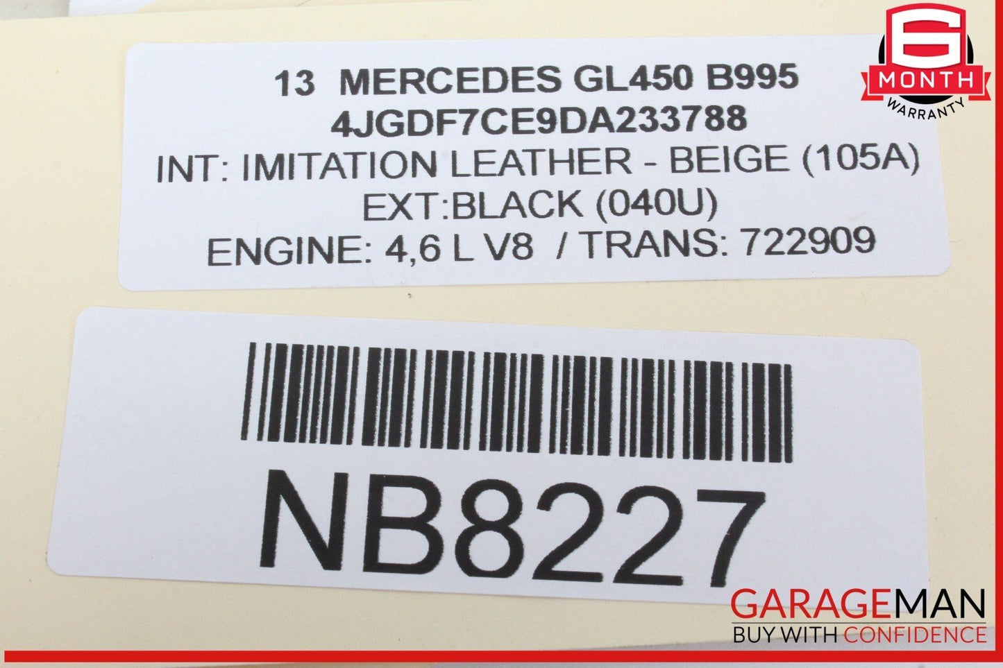 13-19 Mercedes X166 GL450 GLS550 Rear SAM Module Control Unit Signal Acquisition