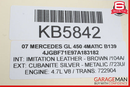 03-09 Mercedes X164 GL450 4Matic Sirius Satellite Radio Receiver OEM