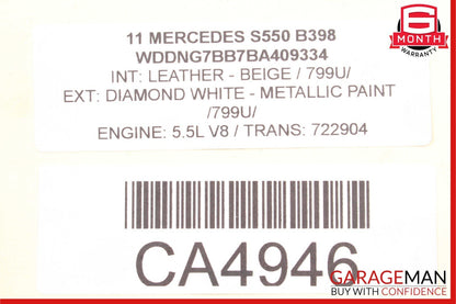 07-13 Mercedes W221 S600 Front Right Headlight Head Light Support Bracket Assy