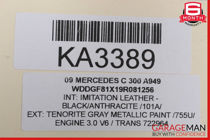08-21 Mercedes GLA250 GL550 C300 Rear Overhead Dome Light Reading Map Lamp Black