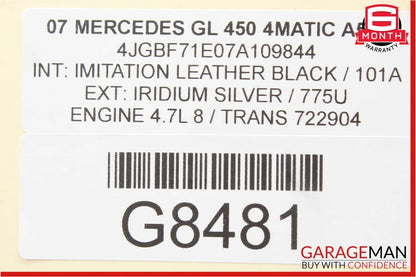 06-12 Mercedes GL450 ML350 R350 Front Right Side Seat Adjust Switch Trim Cover