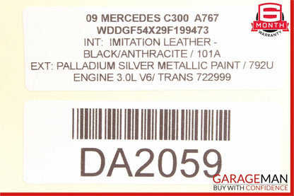 08-15 Mercedes W204 C300 Trunk Lid Lock Latch Actuator w/ Cylinder Mechanism OEM