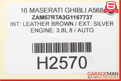 14-17 Maserati Ghibli Front Left Side Dash A/C AC Air Vent Grille Trim Panel
