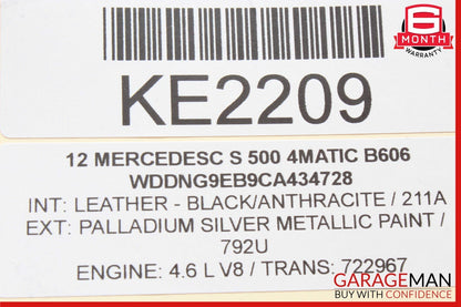 10-14 Mercedes W221 S550 S400 Left Driver Master Window Switch Control OEM