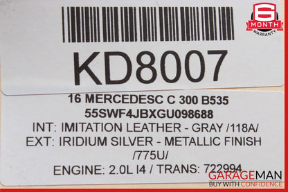 15-19 Mercedes W205 C300 C350 GLC300 TCU Transmission Control Module TCM OEM