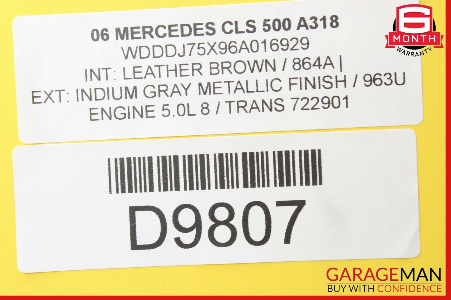 06-11 Mercedes W219 CLS500 CLS550 Rear Right Passenger Door Control Module OEM