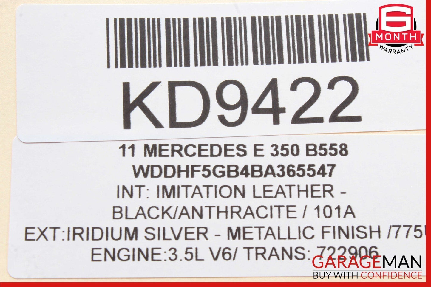 06-13 Mercedes W212 E350 S550 Front Right Engine Timing Chain Cover Plate OEM