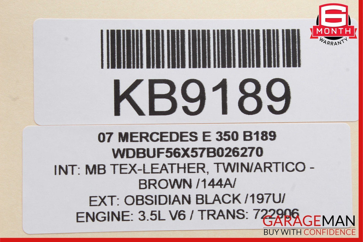 03-12 Mercedes GL350 GL450 SLK350 E350 Front Right Seat Controller Module Unit
