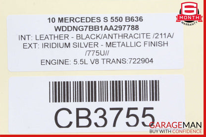 07-13 Mercedes W221 S550 S350 Rear Right Airmatic Suspension Shock Absorber