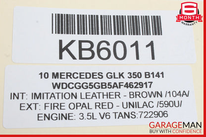 10-15 Mercedes X204 GLK350 Front Right Side Exterior Door Handle OEM