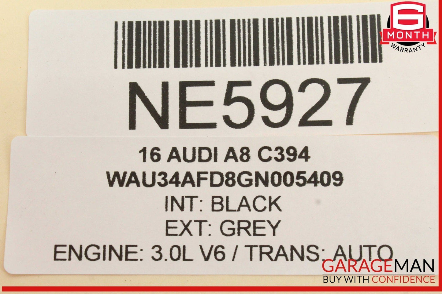 11-18 Audi A8 Rear Left Driver Side Window Shade Cover Blind 4H4861333 OEM