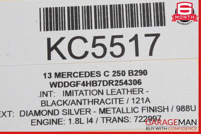 12-14 Mercedes W204 C250 C300 C63 Sedan Rear Right Side Door Lock Latch Actuator