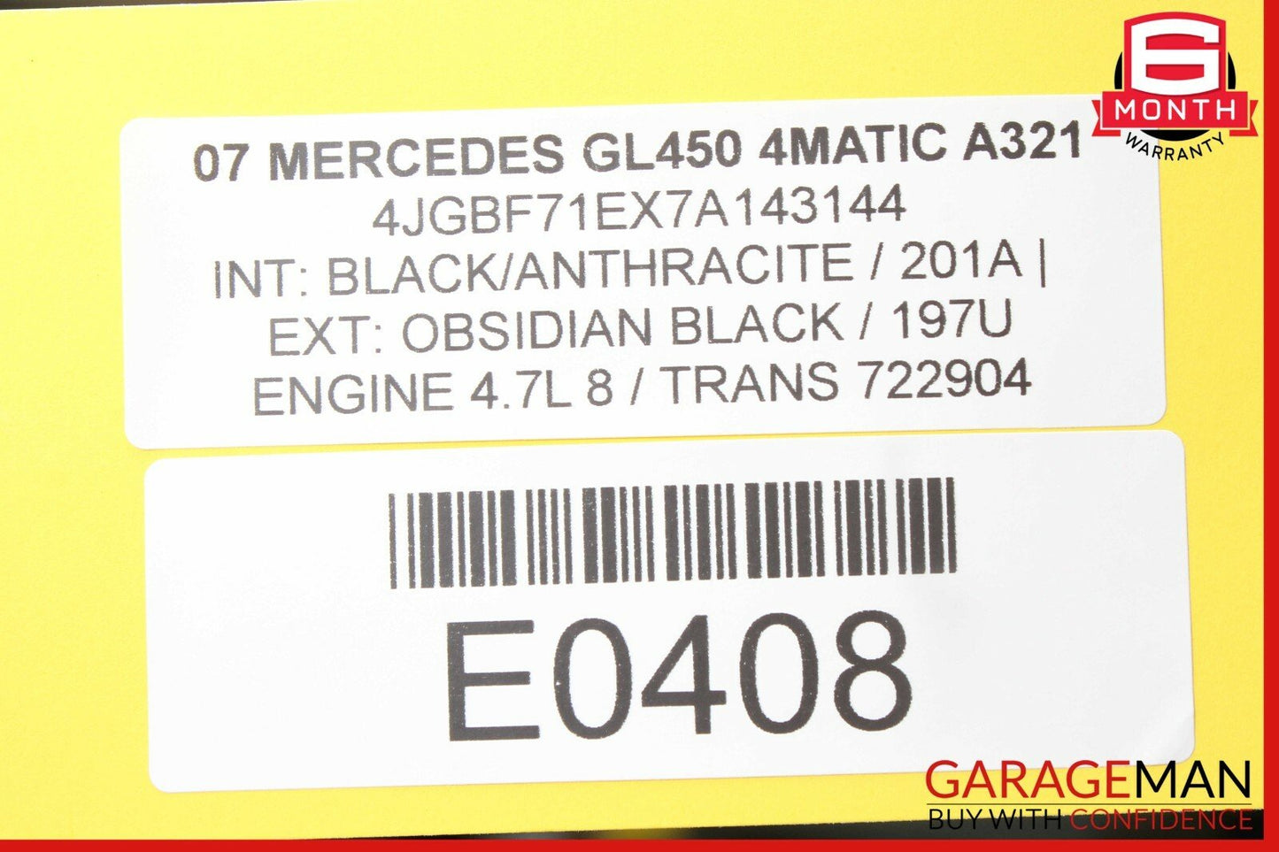 06-12 Mercedes X164 GL450 Front Left Driver Side Door Control Module OEM