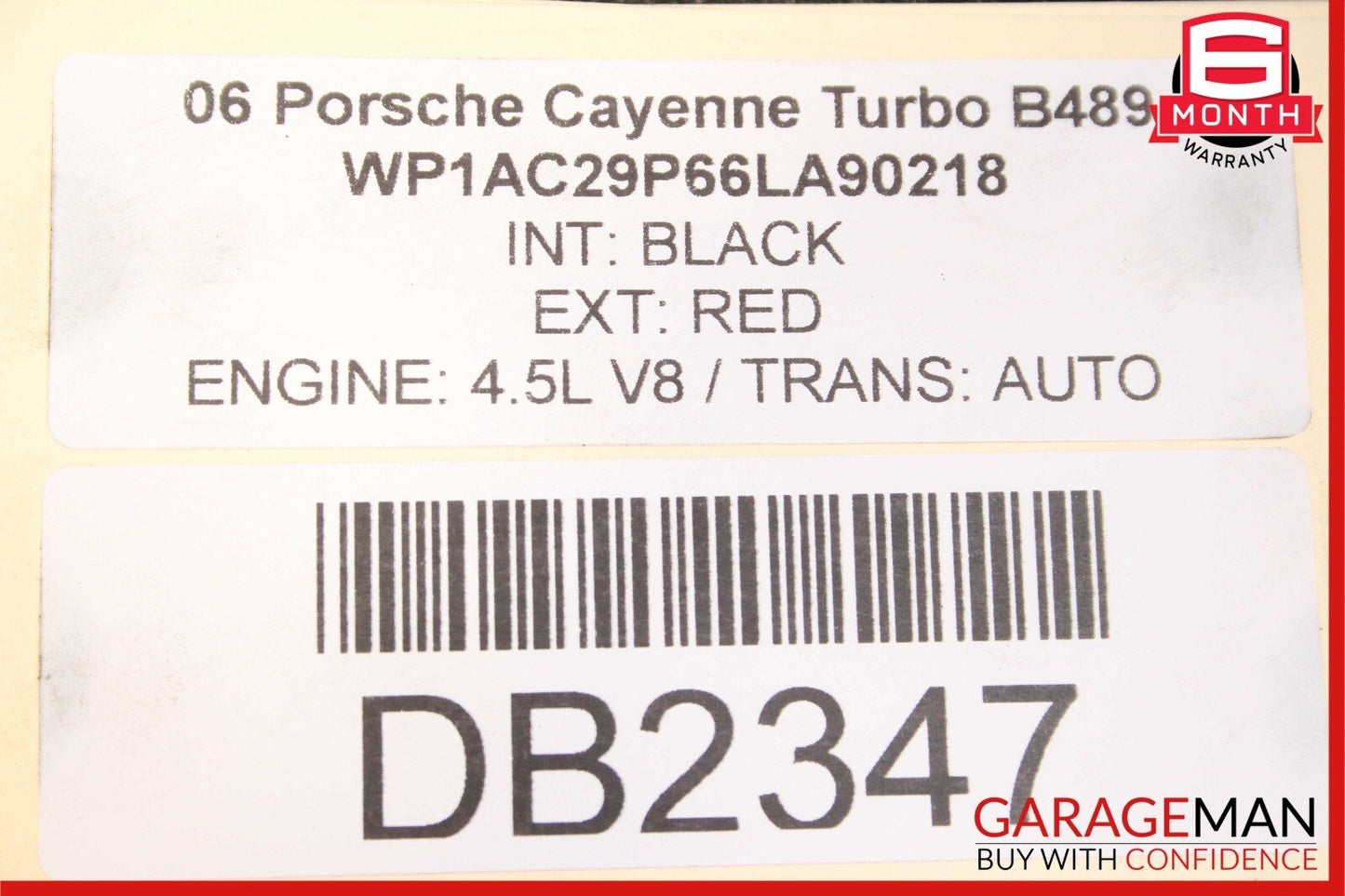 03-10 Porsche Cayenne 955 957 Rear Upper Suspension Cross Member Crossmember