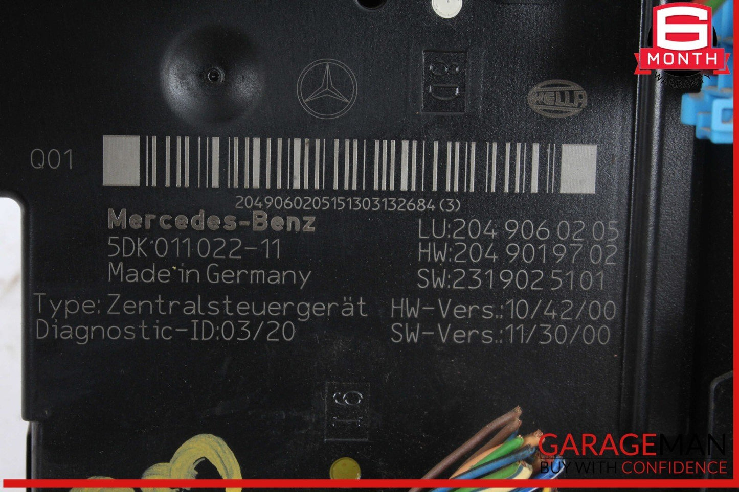 12-14 Mercedes W204 C350 C250 Rear Fuse Relay Box Module 2049060205 OEM