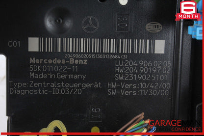 12-14 Mercedes W204 C350 C250 Rear Fuse Relay Box Module 2049060205 OEM