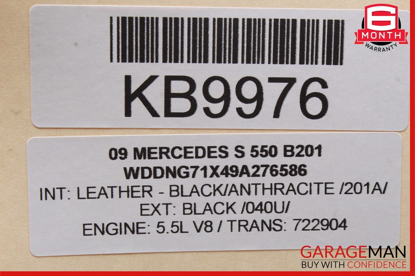 07-13 Mercedes W221 S550 S400 Rear Right or Left Side Door Control Module OEM
